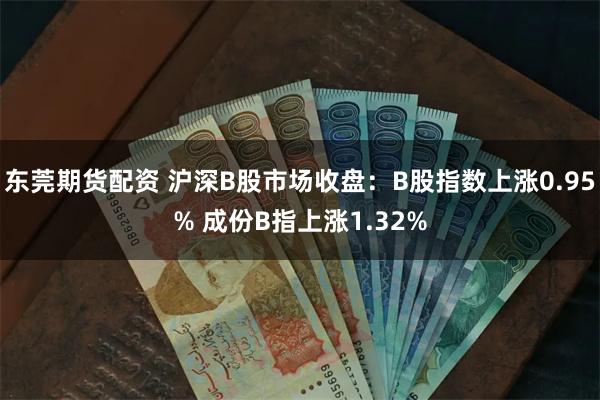 东莞期货配资 沪深B股市场收盘：B股指数上涨0.95% 成份B指上涨1.32%