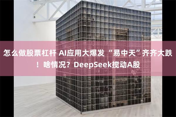 怎么做股票杠杆 AI应用大爆发 “易中天”齐齐大跌！啥情况？DeepSeek搅动A股