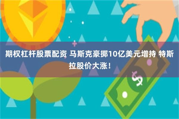 期权杠杆股票配资 马斯克豪掷10亿美元增持 特斯拉股价大涨！